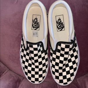 Vans checkered slip on